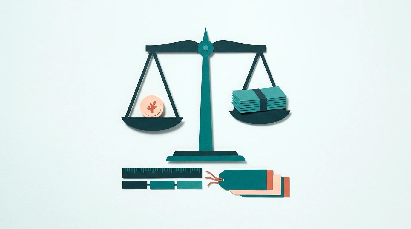A balance comparing incentive value with verification cost