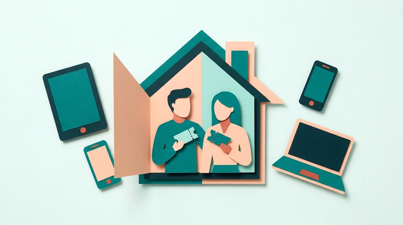 A shared home with separate legitimate customer cards